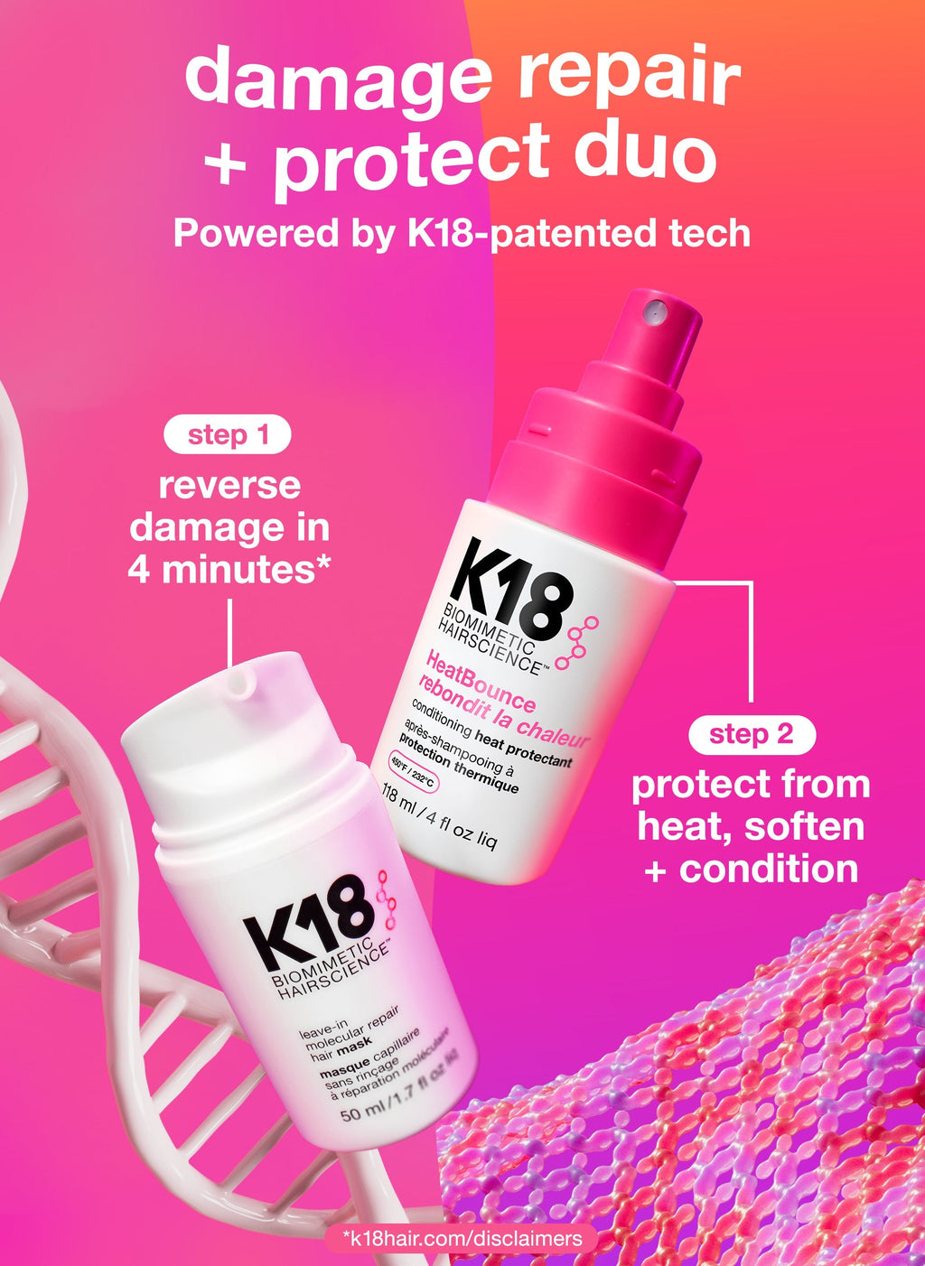 K18 Heat Bounce Conditioning Heat Protectant 118ml