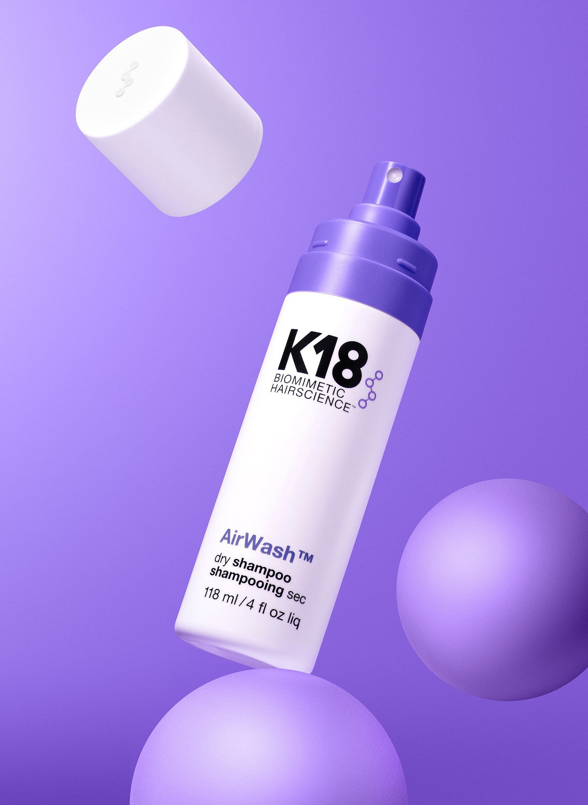 K18 Air Wash Dry Shampoo 118ml