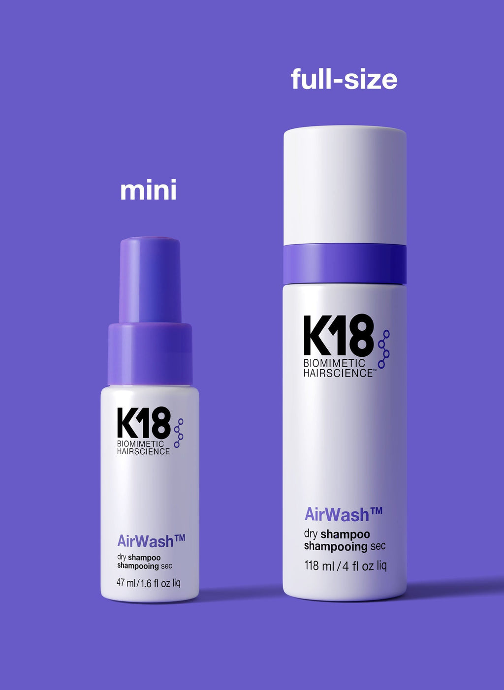 K18 Air Wash Dry Shampoo 118ml
