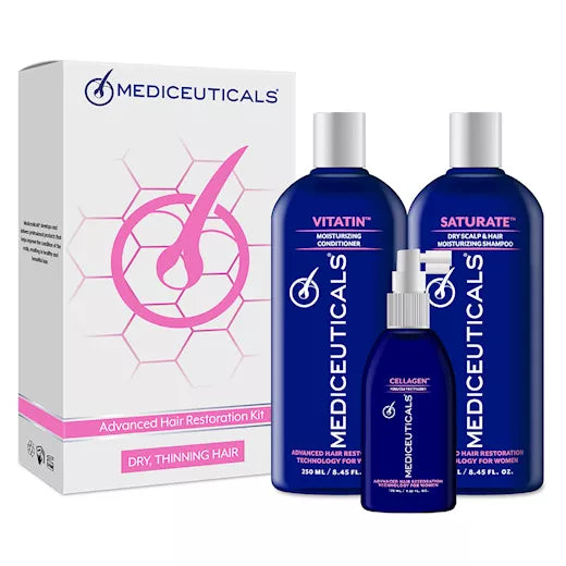 MEDICEUTICALS Hair Restoration Kit For Women (Dry/Thinning Hair)