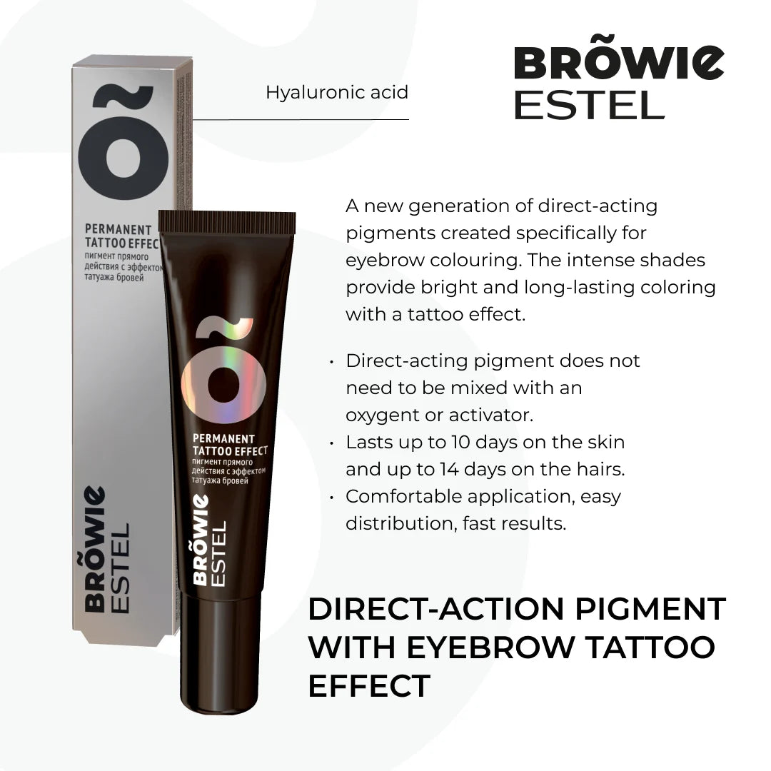 Estel Browie Brow Stain - Permanent Tattoo Effect