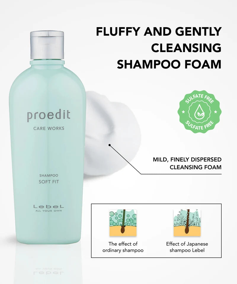 Lebel Proedit SOFT FIT shampoo