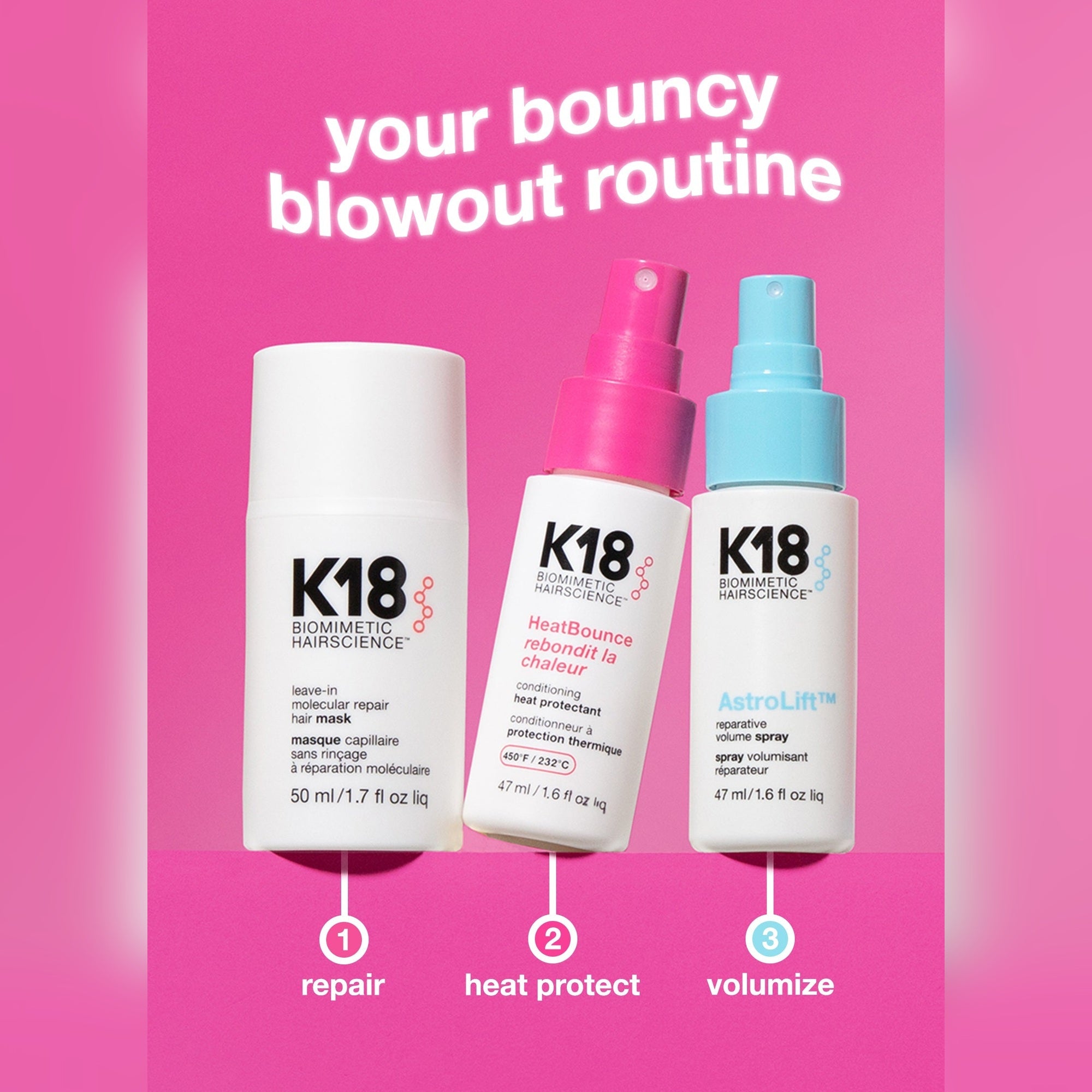 K18 Salon blowout at home Kit